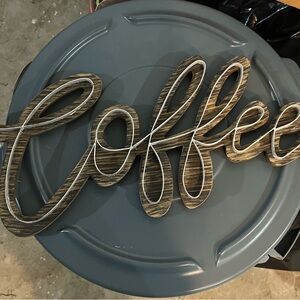Wooden Coffee Sign